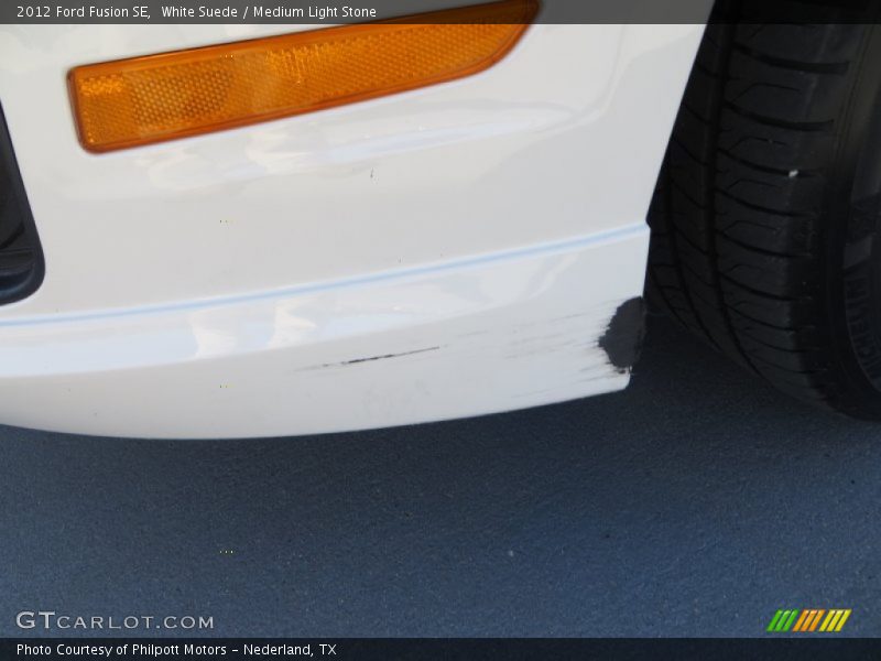 White Suede / Medium Light Stone 2012 Ford Fusion SE
