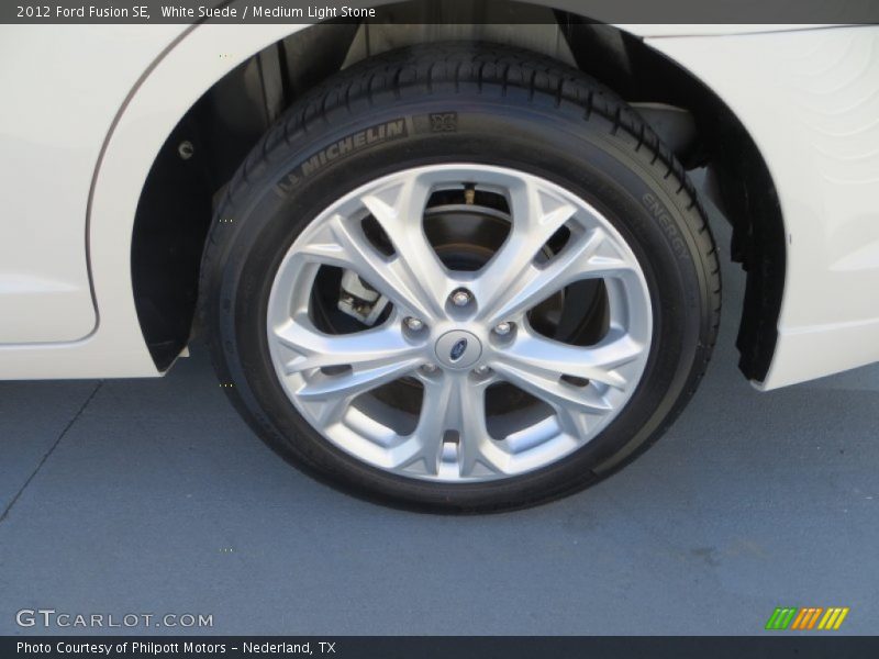 White Suede / Medium Light Stone 2012 Ford Fusion SE