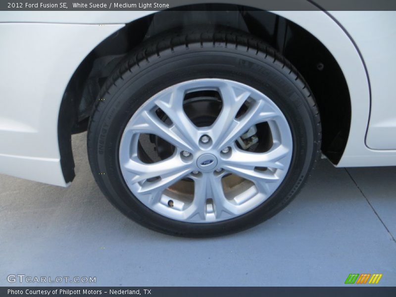 White Suede / Medium Light Stone 2012 Ford Fusion SE