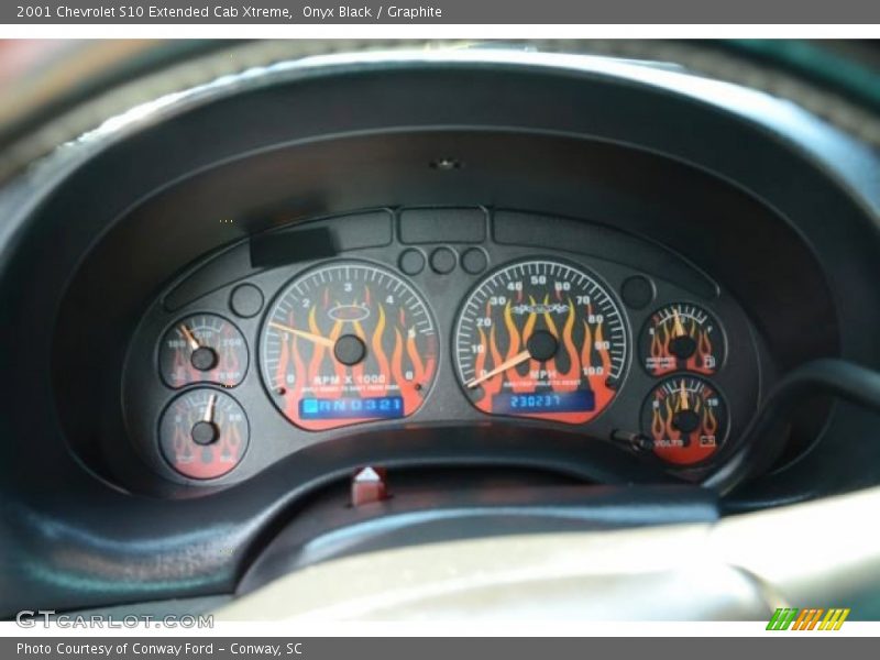 Onyx Black / Graphite 2001 Chevrolet S10 Extended Cab Xtreme
