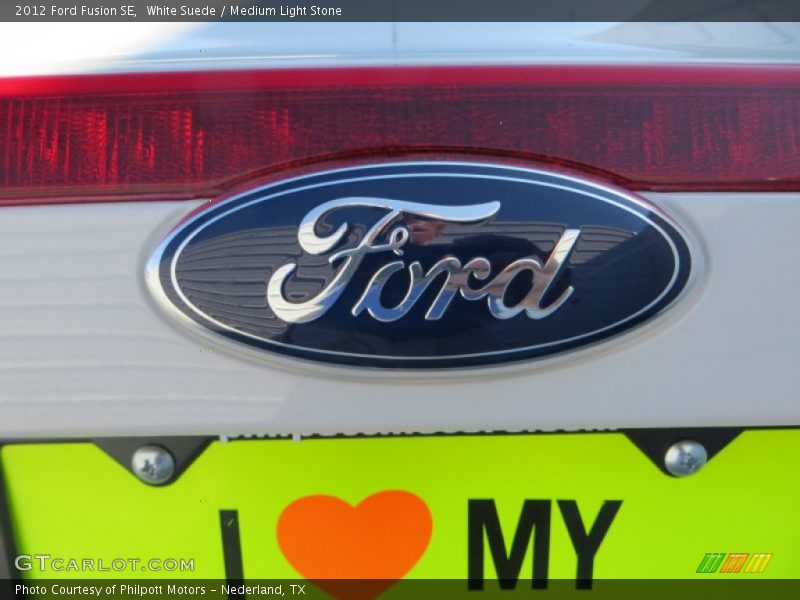 White Suede / Medium Light Stone 2012 Ford Fusion SE