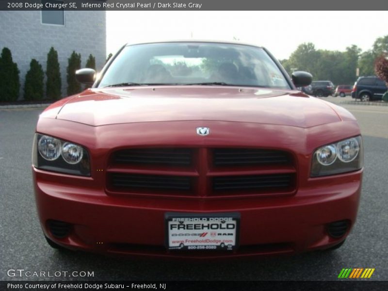 Inferno Red Crystal Pearl / Dark Slate Gray 2008 Dodge Charger SE