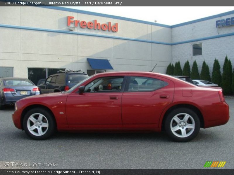 Inferno Red Crystal Pearl / Dark Slate Gray 2008 Dodge Charger SE
