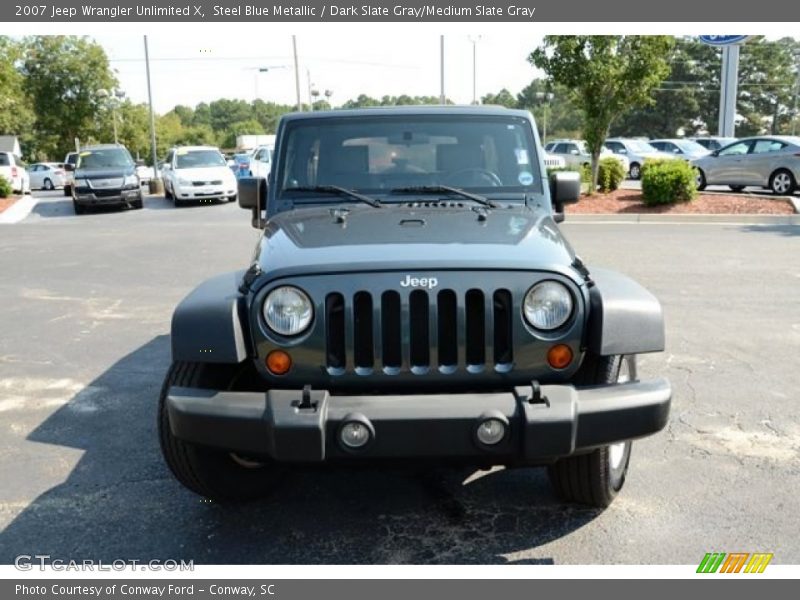 Steel Blue Metallic / Dark Slate Gray/Medium Slate Gray 2007 Jeep Wrangler Unlimited X