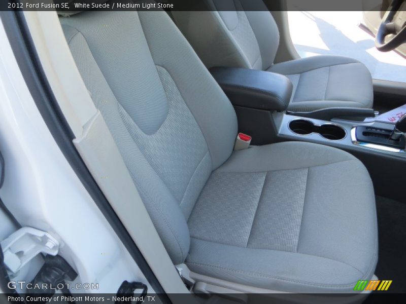White Suede / Medium Light Stone 2012 Ford Fusion SE