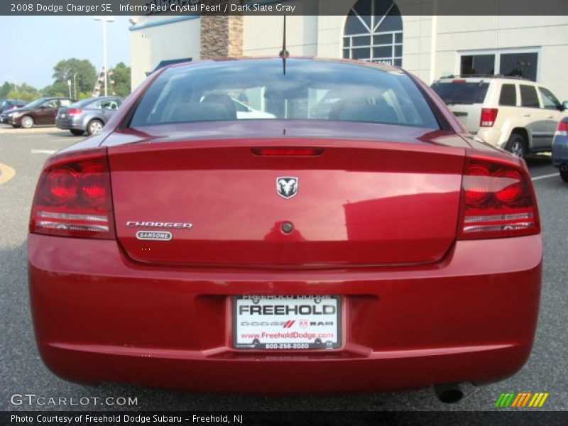 Inferno Red Crystal Pearl / Dark Slate Gray 2008 Dodge Charger SE