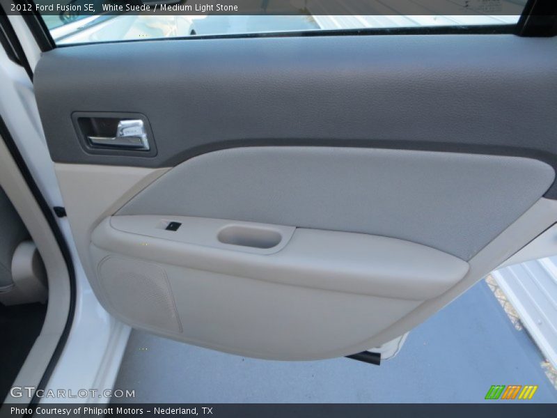 White Suede / Medium Light Stone 2012 Ford Fusion SE