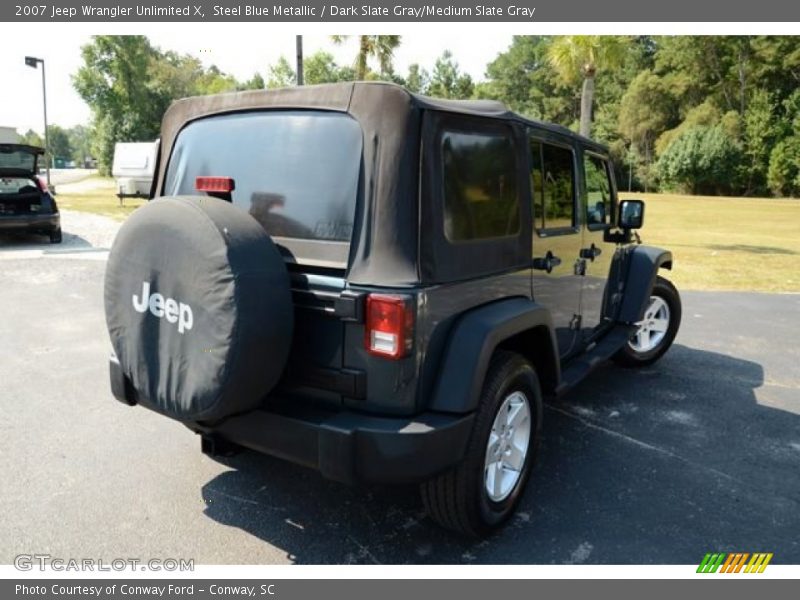 Steel Blue Metallic / Dark Slate Gray/Medium Slate Gray 2007 Jeep Wrangler Unlimited X