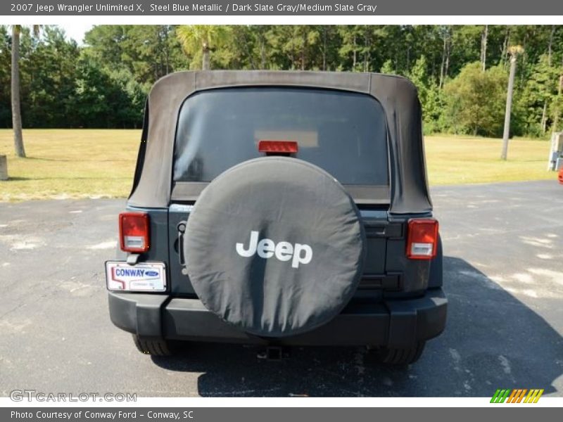 Steel Blue Metallic / Dark Slate Gray/Medium Slate Gray 2007 Jeep Wrangler Unlimited X