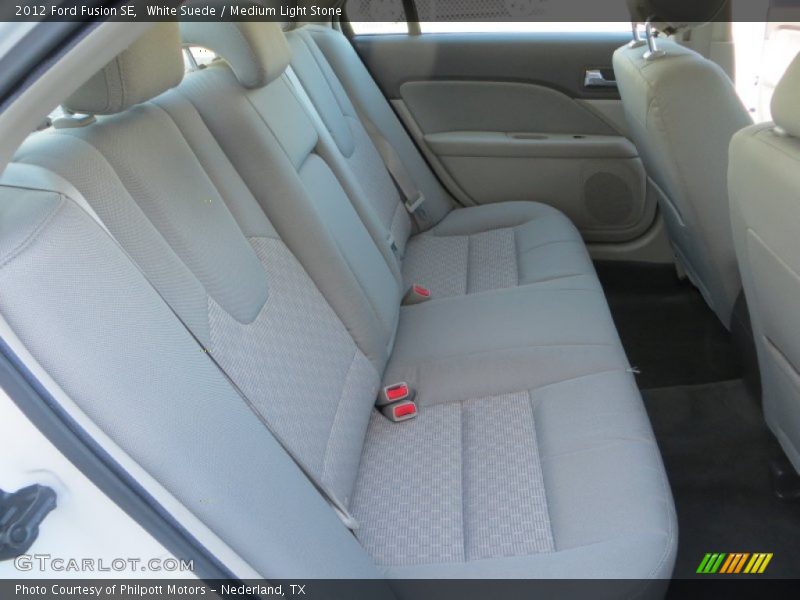 White Suede / Medium Light Stone 2012 Ford Fusion SE