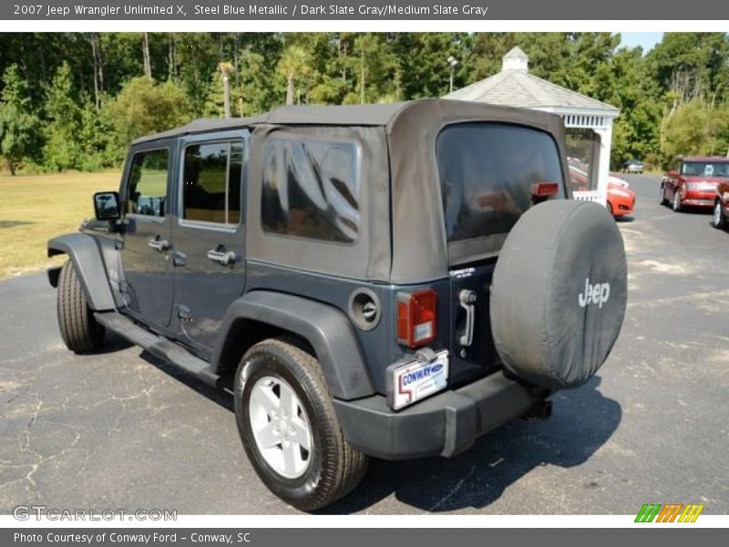 Steel Blue Metallic / Dark Slate Gray/Medium Slate Gray 2007 Jeep Wrangler Unlimited X