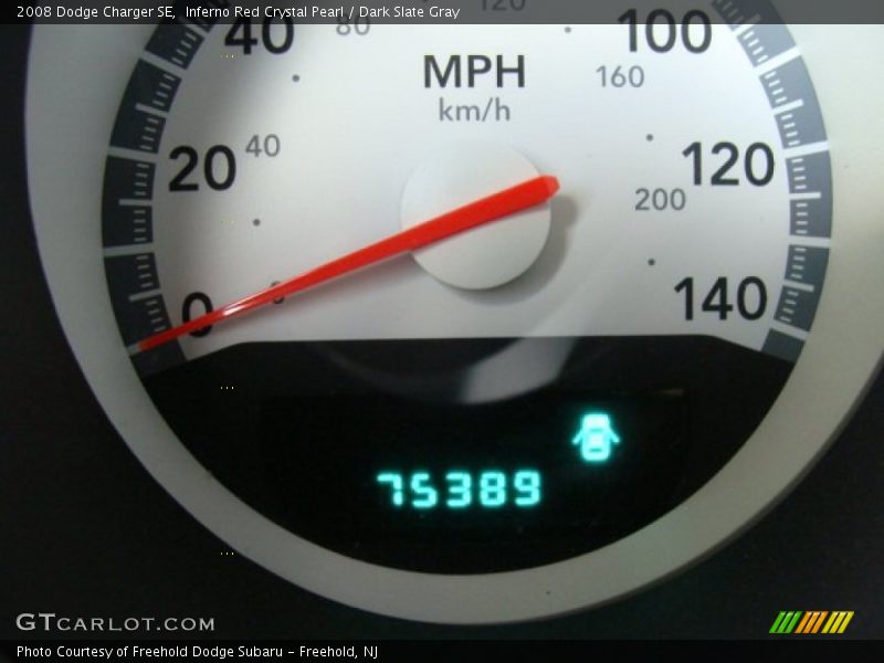 Inferno Red Crystal Pearl / Dark Slate Gray 2008 Dodge Charger SE
