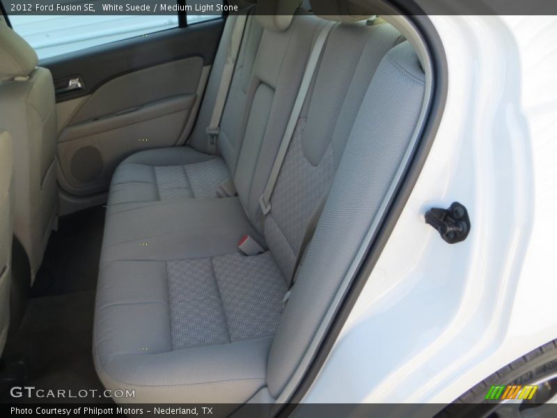 White Suede / Medium Light Stone 2012 Ford Fusion SE