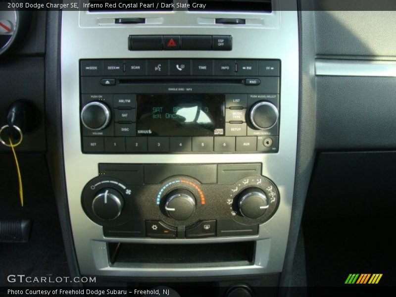 Inferno Red Crystal Pearl / Dark Slate Gray 2008 Dodge Charger SE