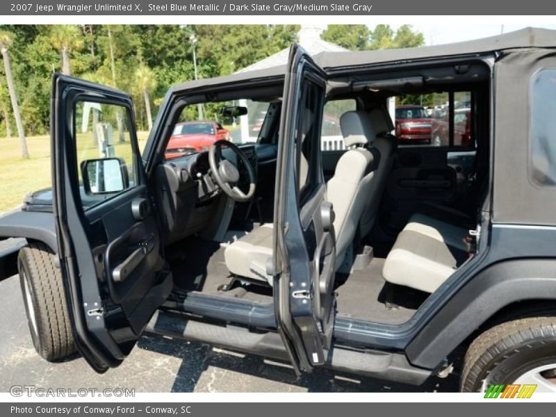 Steel Blue Metallic / Dark Slate Gray/Medium Slate Gray 2007 Jeep Wrangler Unlimited X