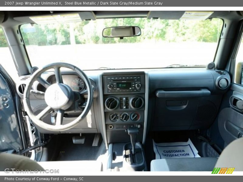 Steel Blue Metallic / Dark Slate Gray/Medium Slate Gray 2007 Jeep Wrangler Unlimited X