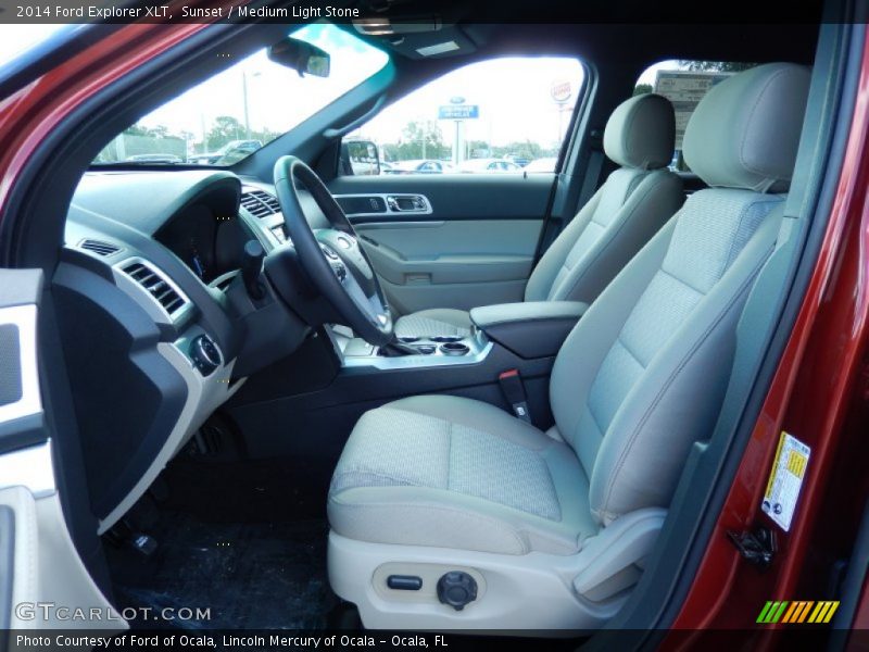 Sunset / Medium Light Stone 2014 Ford Explorer XLT