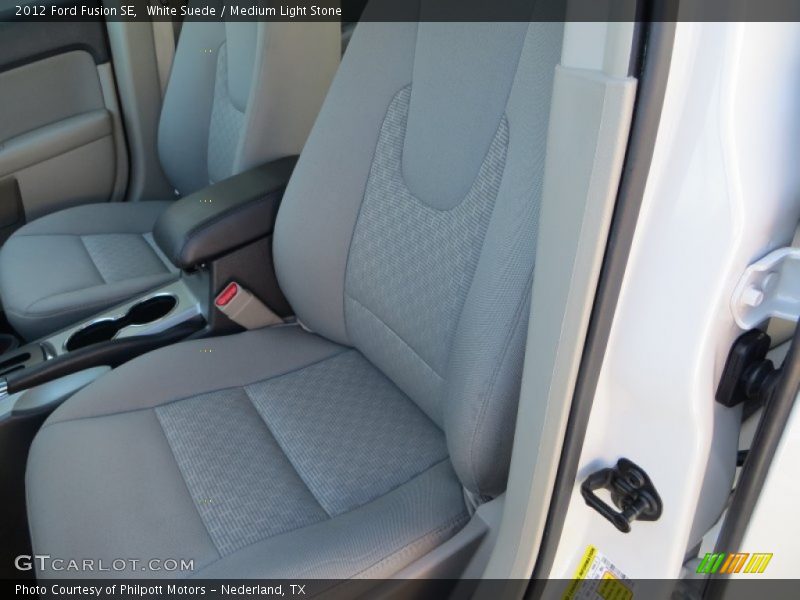 White Suede / Medium Light Stone 2012 Ford Fusion SE