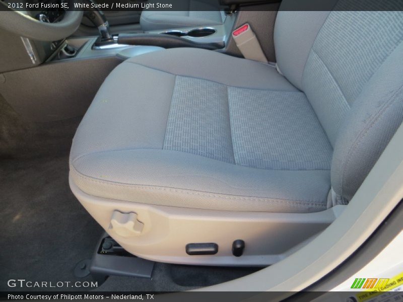 White Suede / Medium Light Stone 2012 Ford Fusion SE