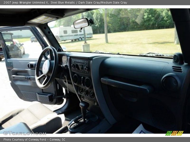 Steel Blue Metallic / Dark Slate Gray/Medium Slate Gray 2007 Jeep Wrangler Unlimited X