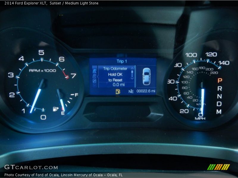 Sunset / Medium Light Stone 2014 Ford Explorer XLT