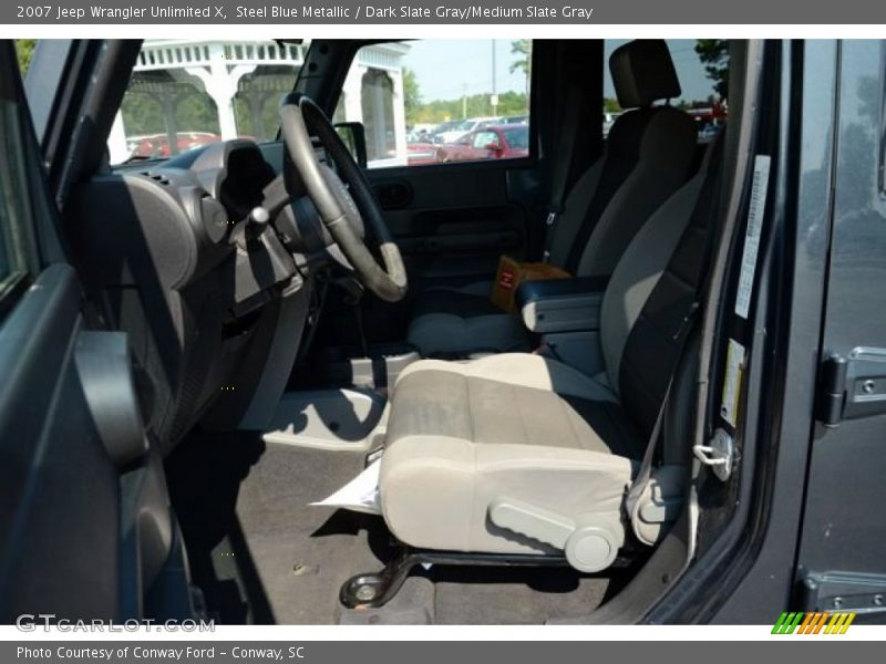 Steel Blue Metallic / Dark Slate Gray/Medium Slate Gray 2007 Jeep Wrangler Unlimited X