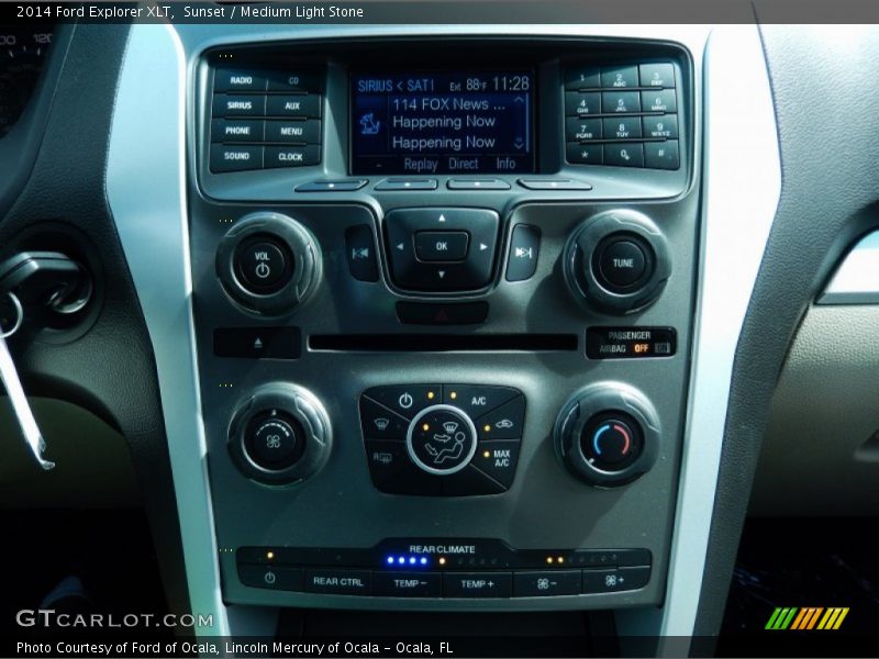Sunset / Medium Light Stone 2014 Ford Explorer XLT