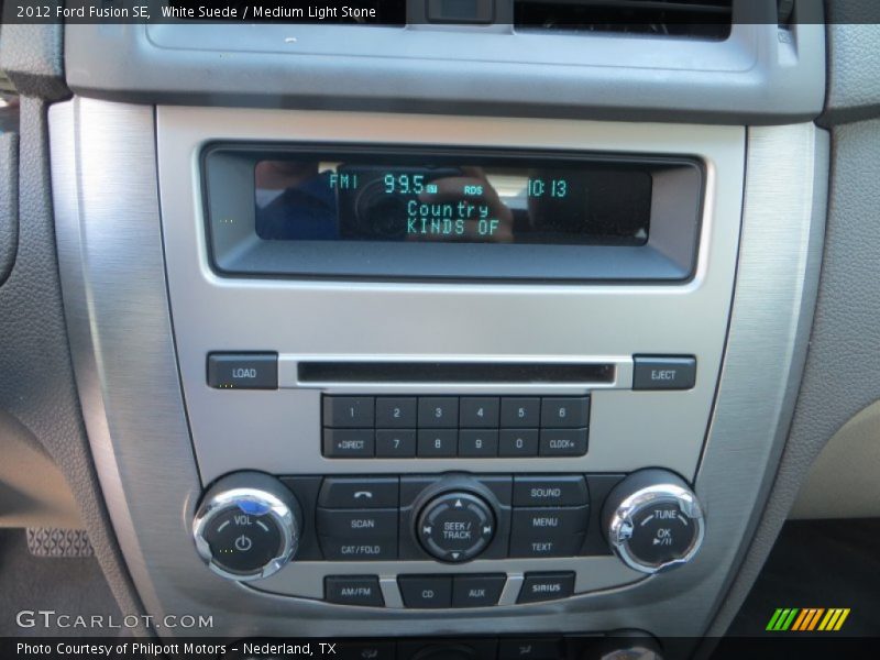 White Suede / Medium Light Stone 2012 Ford Fusion SE