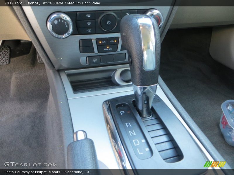 White Suede / Medium Light Stone 2012 Ford Fusion SE