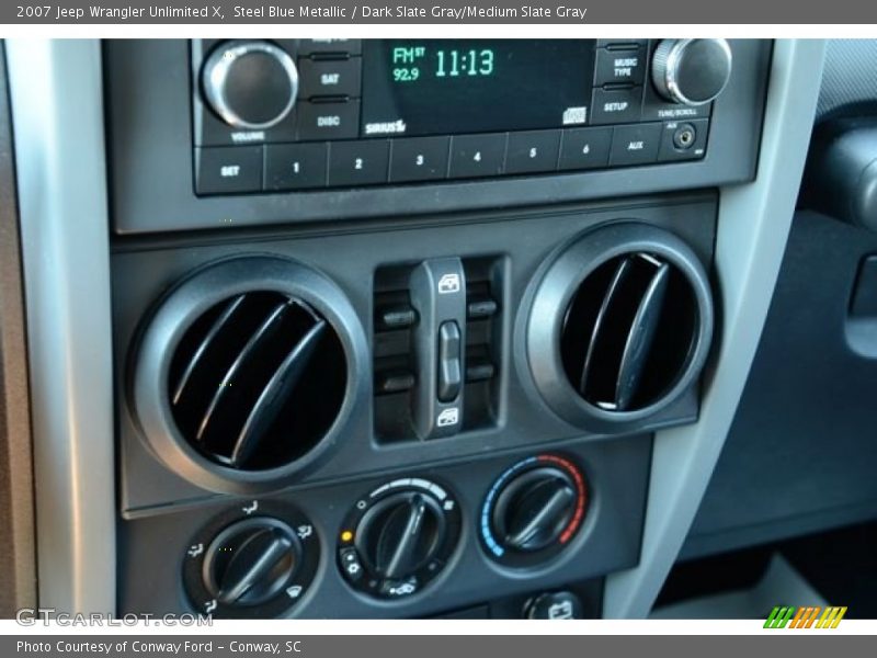 Steel Blue Metallic / Dark Slate Gray/Medium Slate Gray 2007 Jeep Wrangler Unlimited X