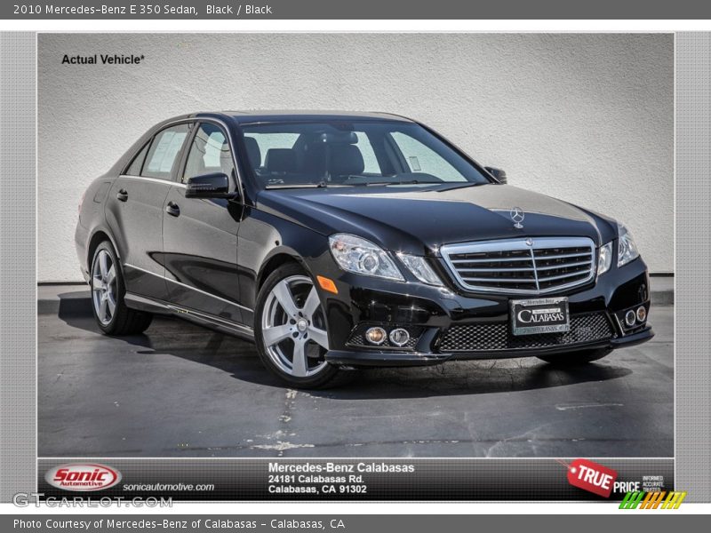 Black / Black 2010 Mercedes-Benz E 350 Sedan