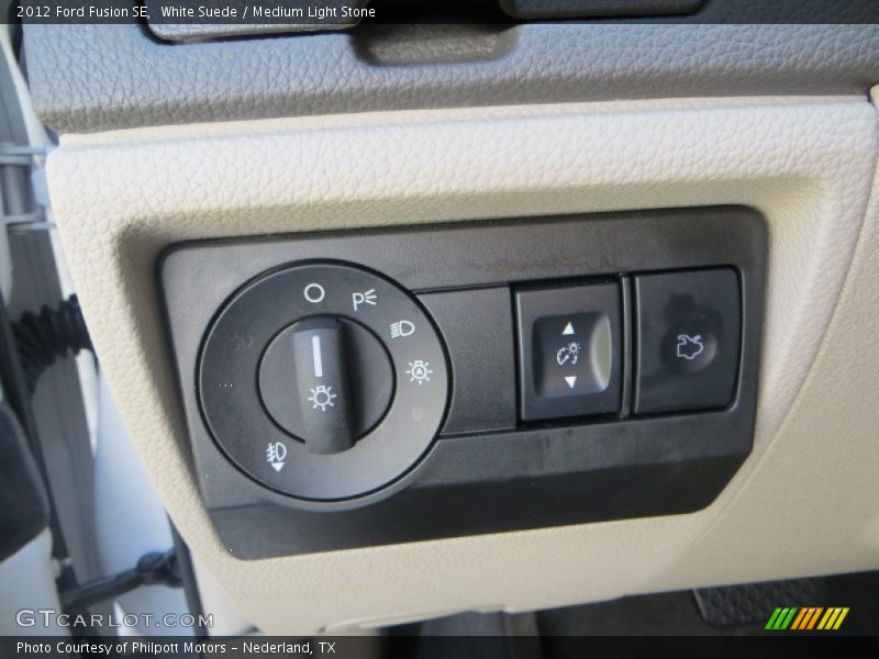 White Suede / Medium Light Stone 2012 Ford Fusion SE