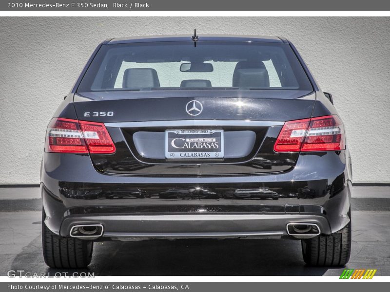 Black / Black 2010 Mercedes-Benz E 350 Sedan