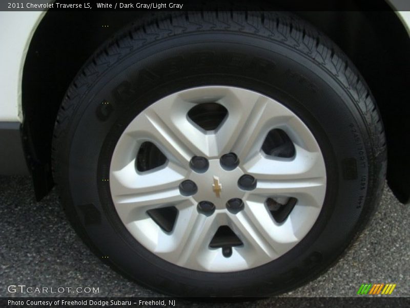 White / Dark Gray/Light Gray 2011 Chevrolet Traverse LS