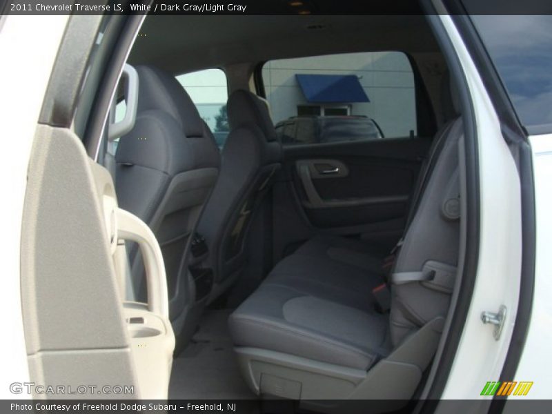 White / Dark Gray/Light Gray 2011 Chevrolet Traverse LS