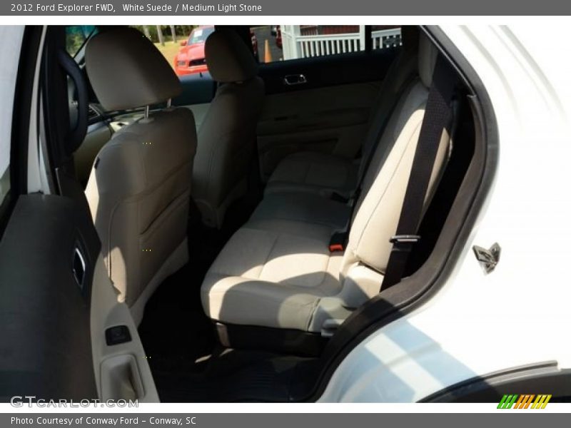 White Suede / Medium Light Stone 2012 Ford Explorer FWD