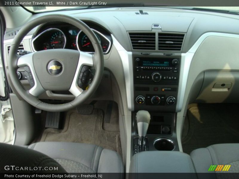 White / Dark Gray/Light Gray 2011 Chevrolet Traverse LS