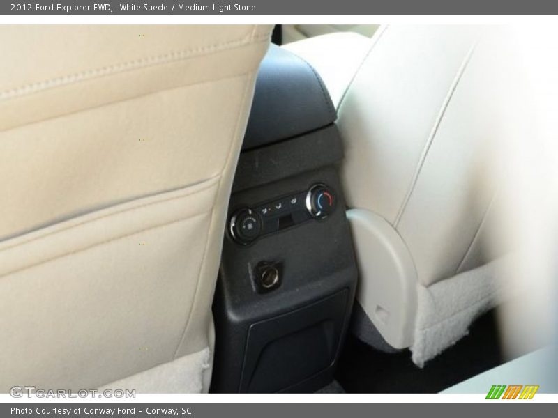White Suede / Medium Light Stone 2012 Ford Explorer FWD