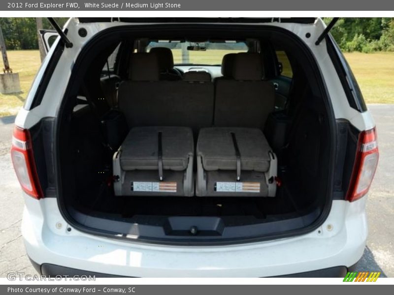 White Suede / Medium Light Stone 2012 Ford Explorer FWD