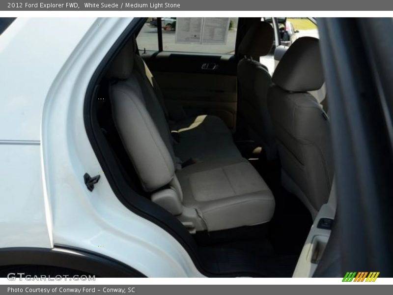 White Suede / Medium Light Stone 2012 Ford Explorer FWD