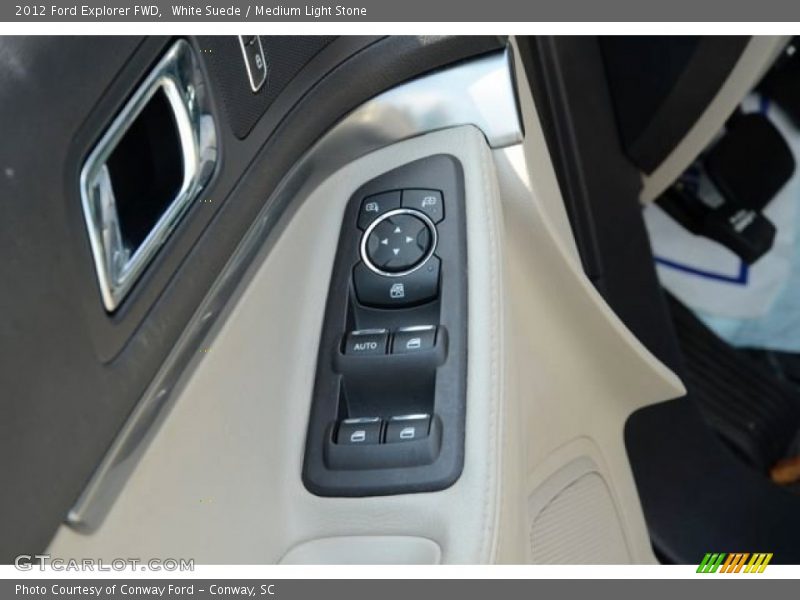 White Suede / Medium Light Stone 2012 Ford Explorer FWD