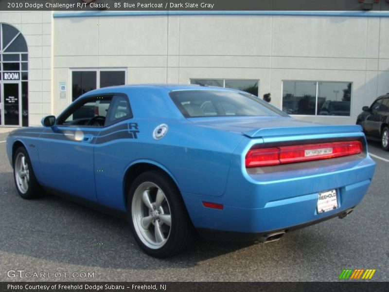 B5 Blue Pearlcoat / Dark Slate Gray 2010 Dodge Challenger R/T Classic
