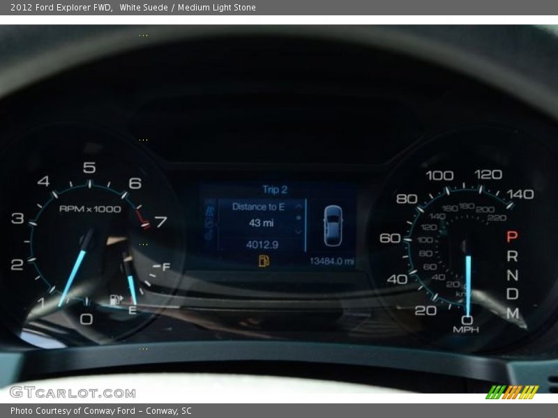 White Suede / Medium Light Stone 2012 Ford Explorer FWD