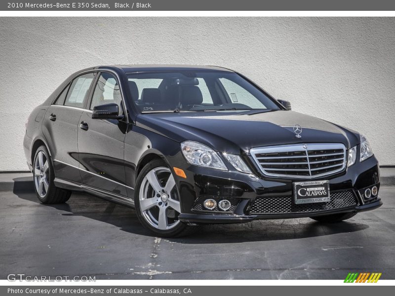 Black / Black 2010 Mercedes-Benz E 350 Sedan