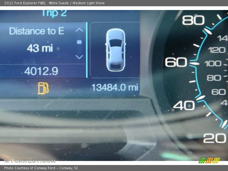 White Suede / Medium Light Stone 2012 Ford Explorer FWD