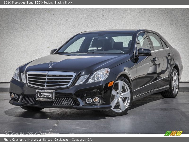 Black / Black 2010 Mercedes-Benz E 350 Sedan