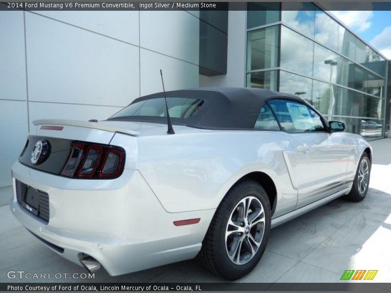 Ingot Silver / Medium Stone 2014 Ford Mustang V6 Premium Convertible