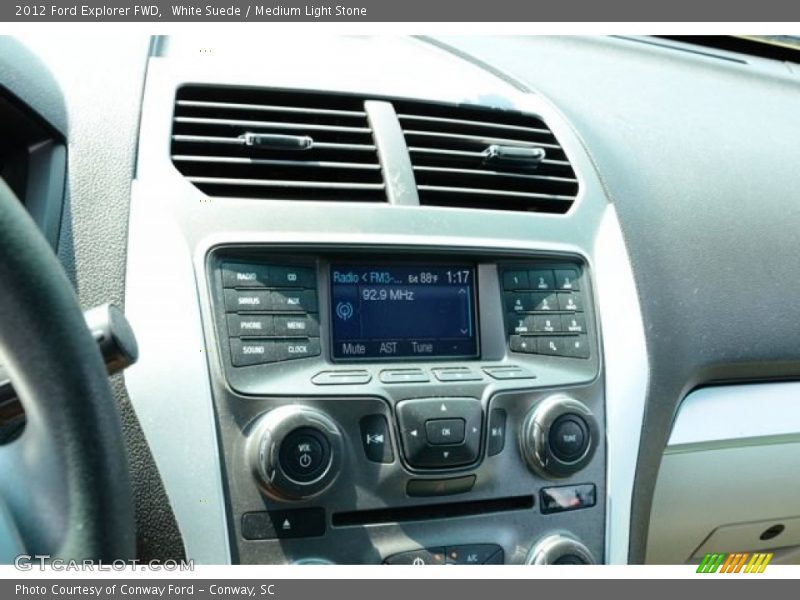 White Suede / Medium Light Stone 2012 Ford Explorer FWD