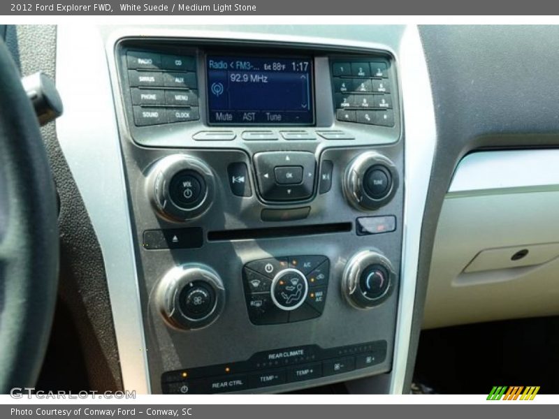 White Suede / Medium Light Stone 2012 Ford Explorer FWD