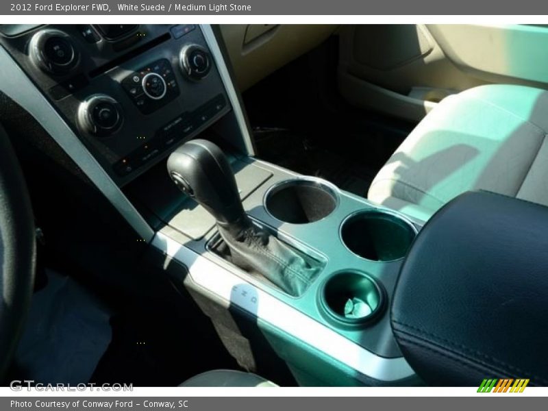 White Suede / Medium Light Stone 2012 Ford Explorer FWD